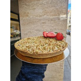 Pisztáciás-epres crumble