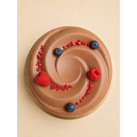Örvény formájú torta 18 cm - Málna-csoki mousse