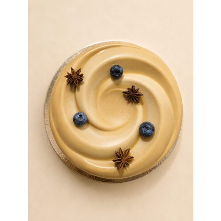 Örvény formájú torta 18 cm - Sós-karamellás brownie