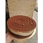Spirál formájú torta 20 cm - Narancsos csoki mousse tonkababobos marcipánnal