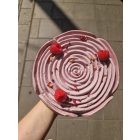 Rózsa formájú torta 18 cm - Narancsos csoki mousse torta tonkababos marcipánnal