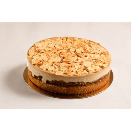 Karamellizált almás vanília torta pirított mandulával