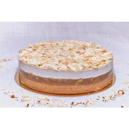 Karamellizált almás vanília torta pirított mandulával