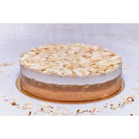 Karamellizált almás vanília torta pirított mandulával