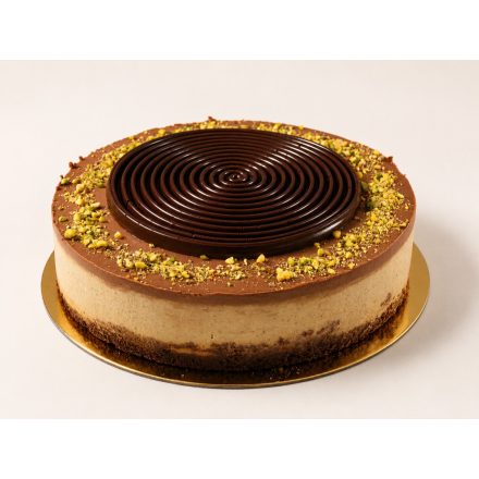 Pisztáciás-csokoládé mousse torta