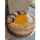 Diós 'túrós' sárgabarackos torta