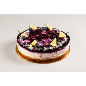 Kókusz-citrom-áfonya torta