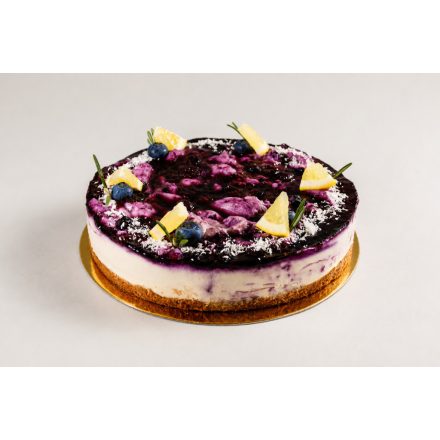 Kókusz-citrom-áfonya torta
