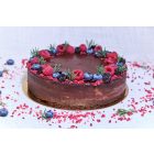 Málnás-csoki mousse torta