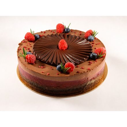 Málnás-csoki mousse torta