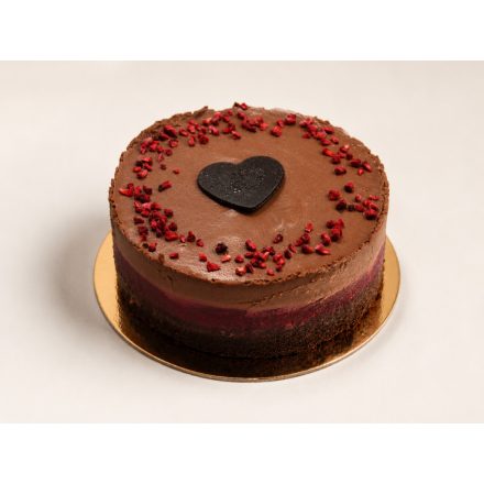 Málnás-csoki mousse torta