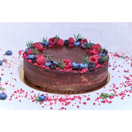 Málnás-csoki mousse torta