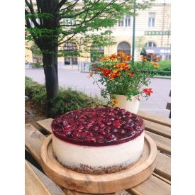 Meggyes-mákos 'túró' torta