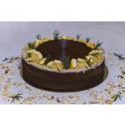 Narancsos-csoki mousse torta tonkababos marcipánnal