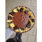 Banánella törökmogyorós-kakaós torta