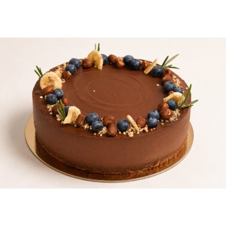 Banánella törökmogyorós-kakaós torta