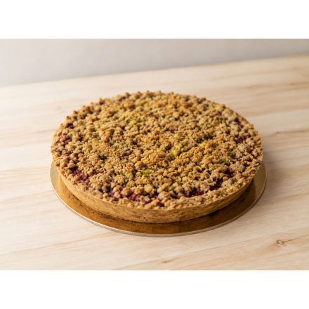 Pisztáciás-málnás crumble