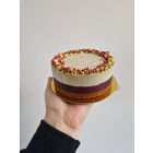 Pisztáciás-málnás mousse torta