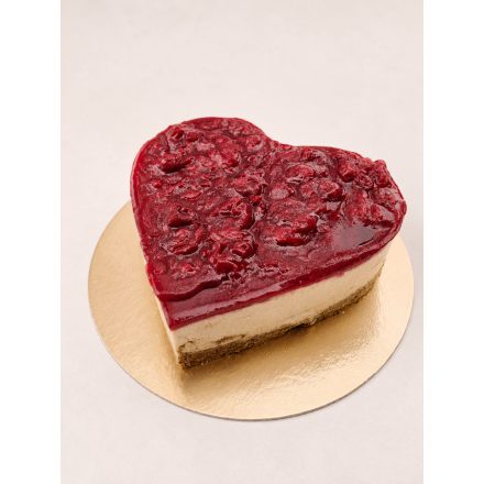 Szív alakú torta - Meggyes 'túrós' mákos